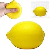 ZTATU Fruit Taba Squishy Fidget Toys for Kids - Realistic Lemon Stress Balls for Adults & Kids Fairly soft Sensory Squish Ball - Stress Relief Toy for Office - Birthday, Christmas, Easter Party Favors
