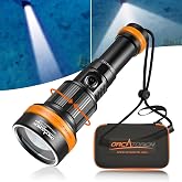 ORCATORCH ZD710 MK2 Zoomable Scuba Dive Light, Spot &amp; Flood Beam | 4&deg;&ndash;72&deg; Adjustable Beam, 4 Modes (Turbo/High/Med/Low), 920m Long Range Beam, IP68 Waterproof, for Night Diving &amp; Cave Diving