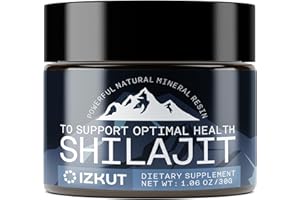 IZKUT Shilajit Pure Himalayan Organic: Shilajit Resin - Shilajit for Men and Women - Pure Shilajit with Trace Minerals & Fulvic Acid - for Energy, Strength & Immunity (30 G)