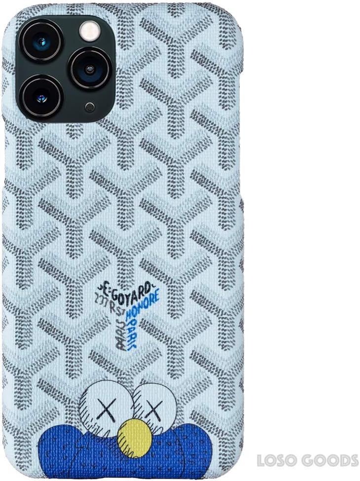 iPhone 11Pro Case Style Luxury Classic Case Protective Slim iPhone Cover Monogram Logo (White)