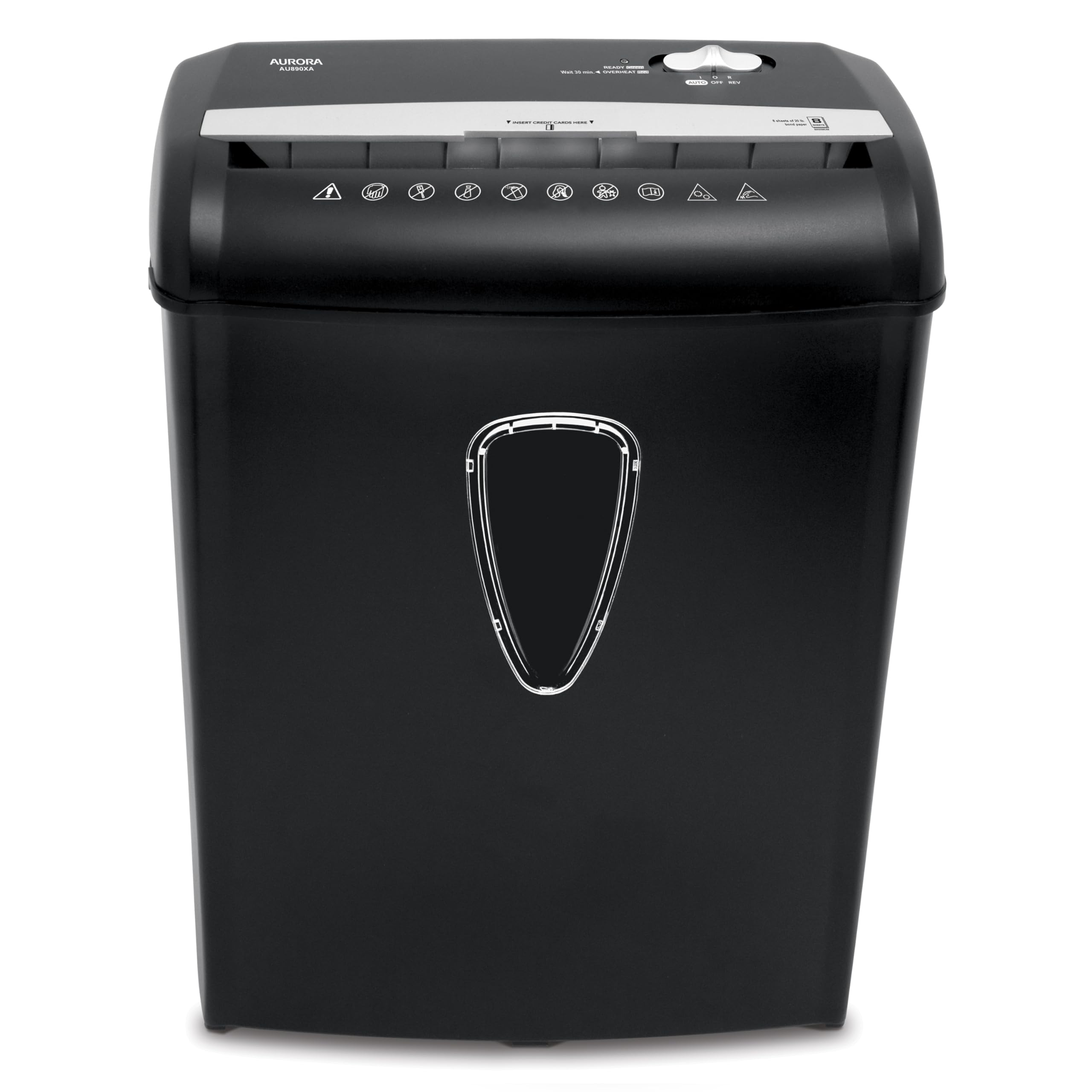 Photo 1 of ***NOT FUNCTIONAL, SELLING FOR PARTS, FINAL SALE***Aurora AU890XA 8-Sheet Crosscut Paper and Credit Card Shredder with Wastebasket***NOT FUNCTIONAL, SELLING FOR PARTS, FINAL SALE***