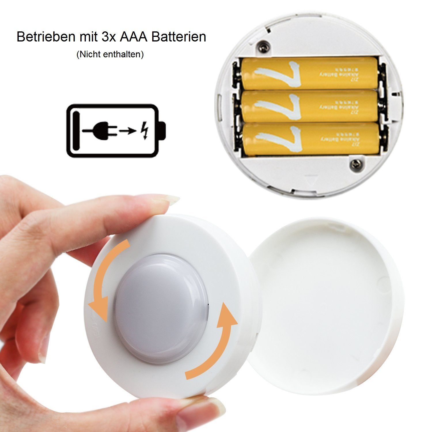 Schrankbeleuchtung LED batterie-betrieben Unterbauleuchte Schankleuchte