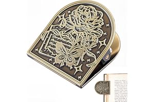 CRASPIRE Travelers Note Book Clip Alloy Vintage Flower Butterfly Theme Metal Antique Bronze Decorative Journal Page Binder Clips for TN Travelers Art Journaling Reading Decoration Accessories
