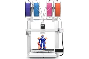 Anycubic Kobra X 3D Printer, 600mm/s High-Speed FDM Printer with 4-Color Printing, 49-Point Auto-Leveling, Smart AI Detection