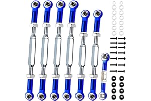 XZSNLYZ 2025 Stainless Steel Turnbuckles Tie Rods With Spacers fit for 1/10 Traxxas Slash 4X4（VXL）,Slash 2WD,Hoss 4X4（VXL）,Rustler 4X4 （VXL）,Rustler 2WD,Stampede VXL,Bandit/VXL,RC Car Hops Up Parts(Navy blue)