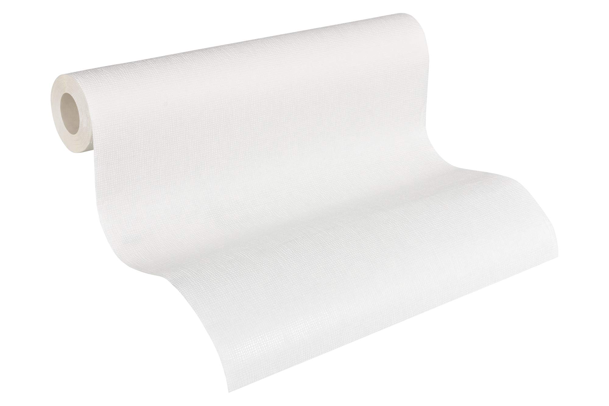 A.S. Création Paintable Non-Woven Wallpaper 10.05 m x 0.53 m White Made in Germany 246011 2460-11