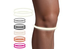 GREBIKE Patella Band for Knee Pain Relief, Patellar Tendon Support Strap for Tennis, Running, Jumpers, Soccer, Basketball and Hiking, Breathable & Lightweight Patella Stabilizer Knee Strap Brace Support for Women and Men (Fluorescent White)