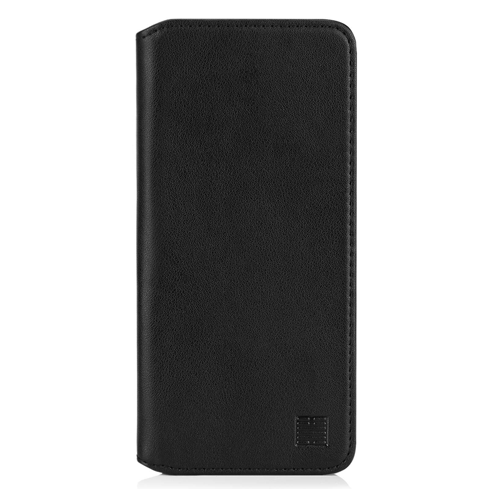 32nd Classic Series 2.0 - Real Leather Book Wallet Flip Case Cover For Samsung Galaxy A51 5G (2020), Real Leather Design With Card Slot, Magnetic Closure and Built In Stand - Black