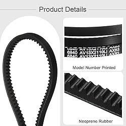 uxcell 2Pcs AX83 EPDM V-Belt, Raw Edge Cogged