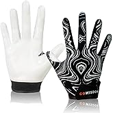 LynsaTac Football Receiver Gloves for Kids - Non-Slip Silicone Grip & Breathable Lycra Back for Enhanced Ball Control, Durable Rugby Training Gloves for Boys and Girls