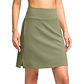 Viodia 18" Skorts for Woman with Pockets High Waisted Golf Tennis Skirts Knee Length Long Skort for Women Dressy Casual
