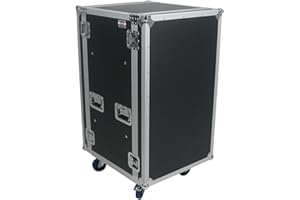 ELITE CORE 20 Space (20U) ATA Rack Amp Road Shock Mount Case (20" Deep) w/ Casters