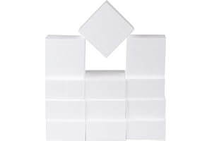 SILVERLAKELLC Silverlake Craft Foam Blocks - American-Made Hard Foam - 12-Pack 4x4x2 EPS Boards for Professional Projects, Hobby Art, Teaching & Small Business