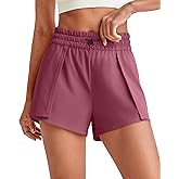 G4Free Athletic Running Shorts for Women 2 in 1 Flowy Mid Rise Quick Dry Workout Summer Shorts for Tennis with Liner