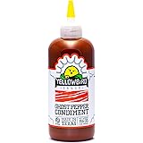 Ghost Pepper Hot Sauce by Yellowbird - Hot and Smoky Hot Pepper Sauce with Smoked Ghost Peppers, Tomatoes and Onions - Plant-