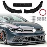 Front Bumper Lip Spoiler Splitter for VW Golf 8.5 MK8 GTI Rline 2024-2025 | Gloss Black