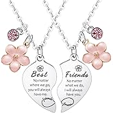 Waeceip 2 Pcs Best Friend Necklaces for Women Friendship Necklaces for Best Friend Jewelry Gifts for Women Friends Sisters Besties Christmas Birthday Present Friendship Jewellery