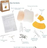 Trimits Needle Felting Craft Kit Flower Mouse - Roving Wool & Instructions view 2