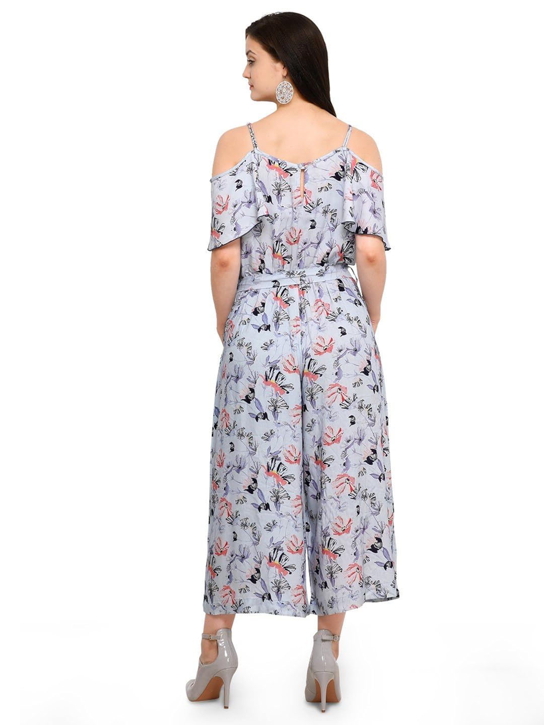 smarty pants women rayon floral print culottes jumpsuit smjd-143