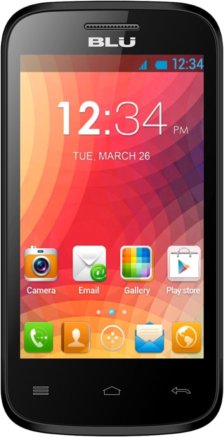 BLU Dash JR 4.0 D142 Unlocked Dual Sim Phone - Black