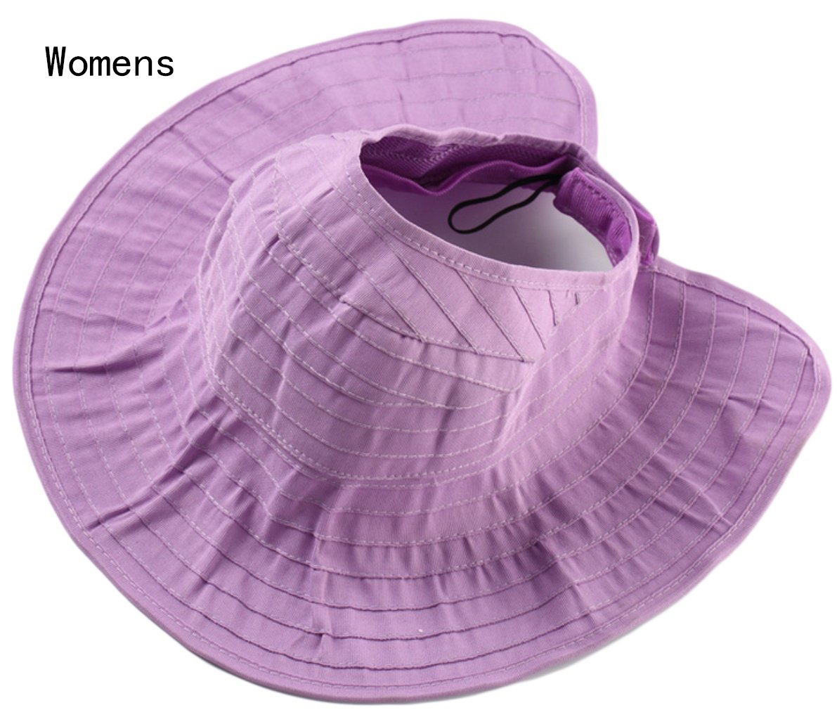 Womens Sun Hat SunJolly Portable Summer Wide Brim UV Protection Floppy Foldable Roll Up Beach Hat and 2PCS Parent-Child Hat for Travel (2PCS Parent-Child, Purple)