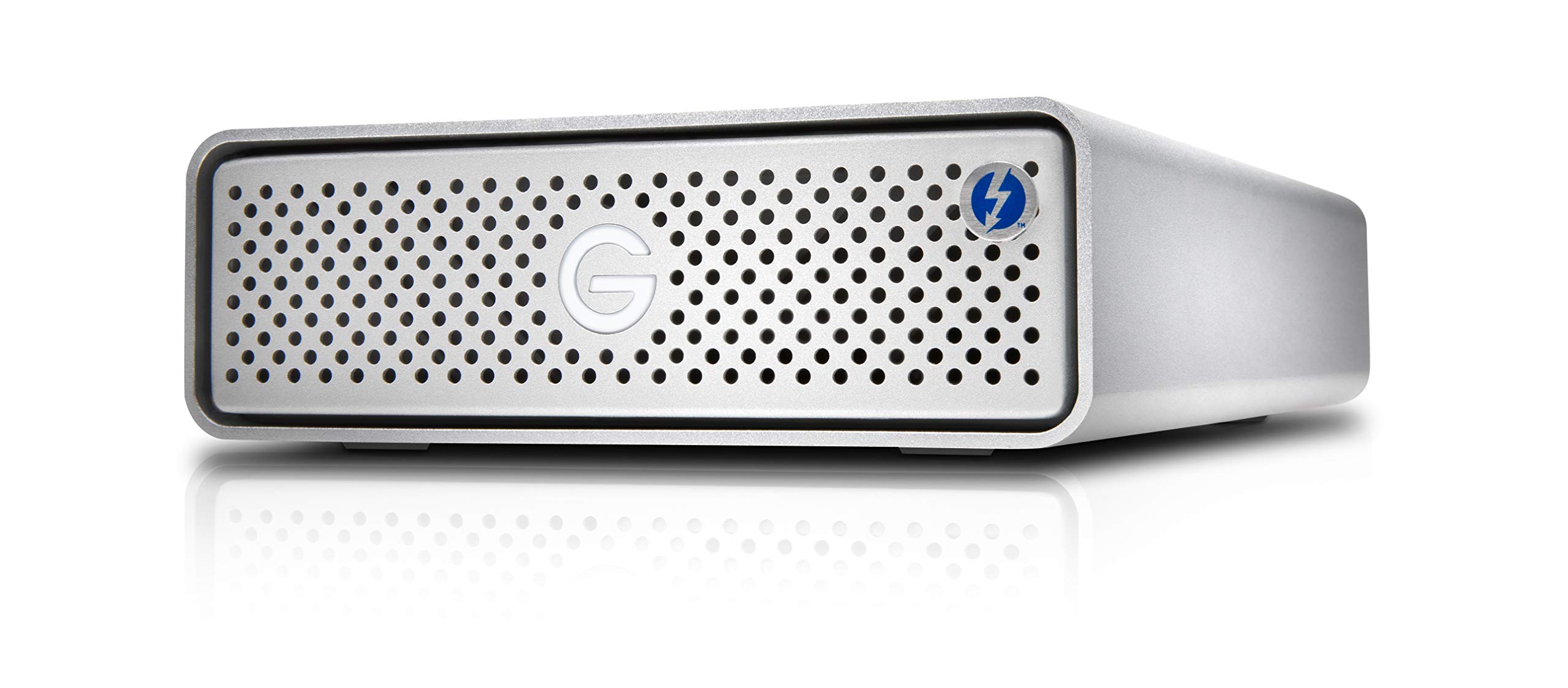 G-Technology 12TB G-DRIVE with Thunderbolt 3 and USB-C Desktop External Hard Drive, Silver - 0G05383-1