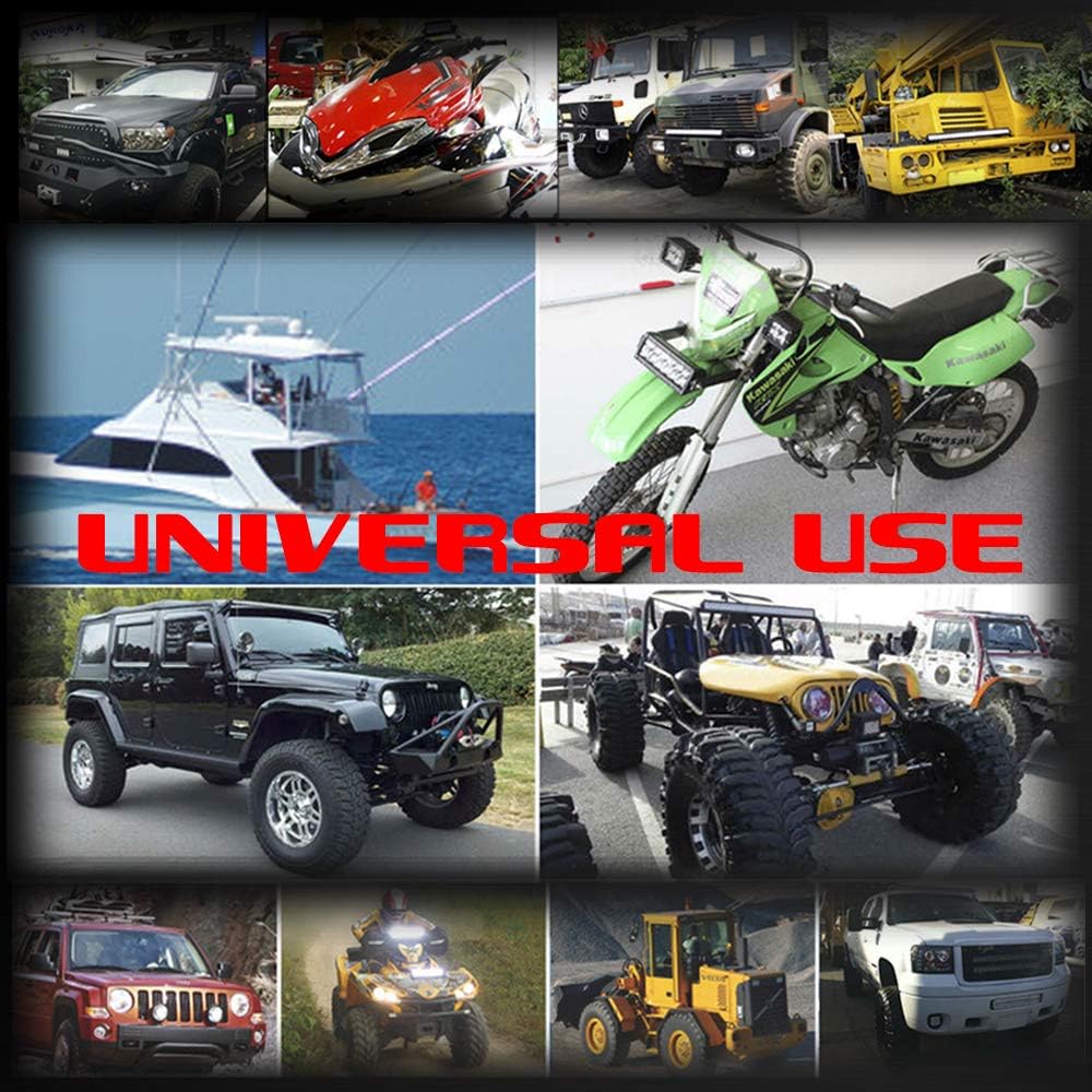 4 Pods LED Rock Lights, Ampper Waterproof LED Neon Underglow Light for Car Truck ATV UTV SUV Offroad Boat Underbody Glow Trail Rig Lamp (Blue): Automotive