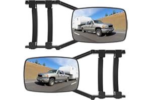 MKING Mirror Extenders For Towing, Clamp On Towing Mirror,Universal Towing Mirrors For Towing or Vehicle Car Truck, Towing Mirror On Side Adjustable 180 Degree Rotation Extends.