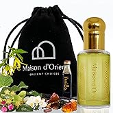 A Whiff Of Five 12 mL Perfume Oil for Women in Traditional Attar Style Cologne. Great Gift Party Favor and Pocket Size Body Oil – Alcohol Free, Long Lasting Oil, Compliment Magnet