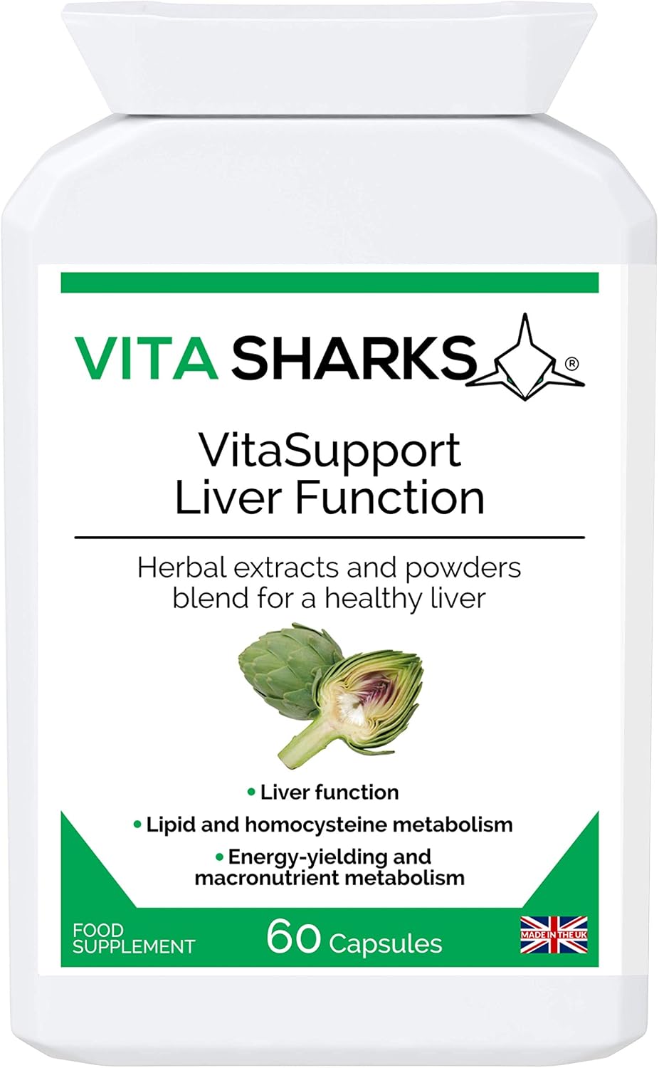 VitaSupport 60 Essential Liver Support & Cleanse. Potent, Kosher