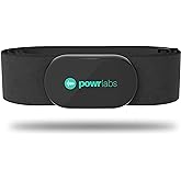 POWR LABS Bluetooth ANT+ Heart Rate Monitor Chest Strap for Garmin, Peloton | Dual-band Bluetooth 4.0 and ANT+ connectivity, IPX67 water and sweat resistant, Adjustable strap fits 26" to 38" chest