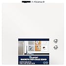 Quartet Magnetic Dry-Erase Board Tile, 14 x 14 Inches, Frameless, White Surface (85402-WT)