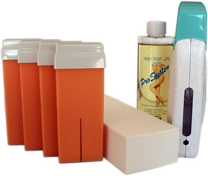 EpilWax Complete Hair Removal Waxing Kit with Wax Rollon Cartridges
