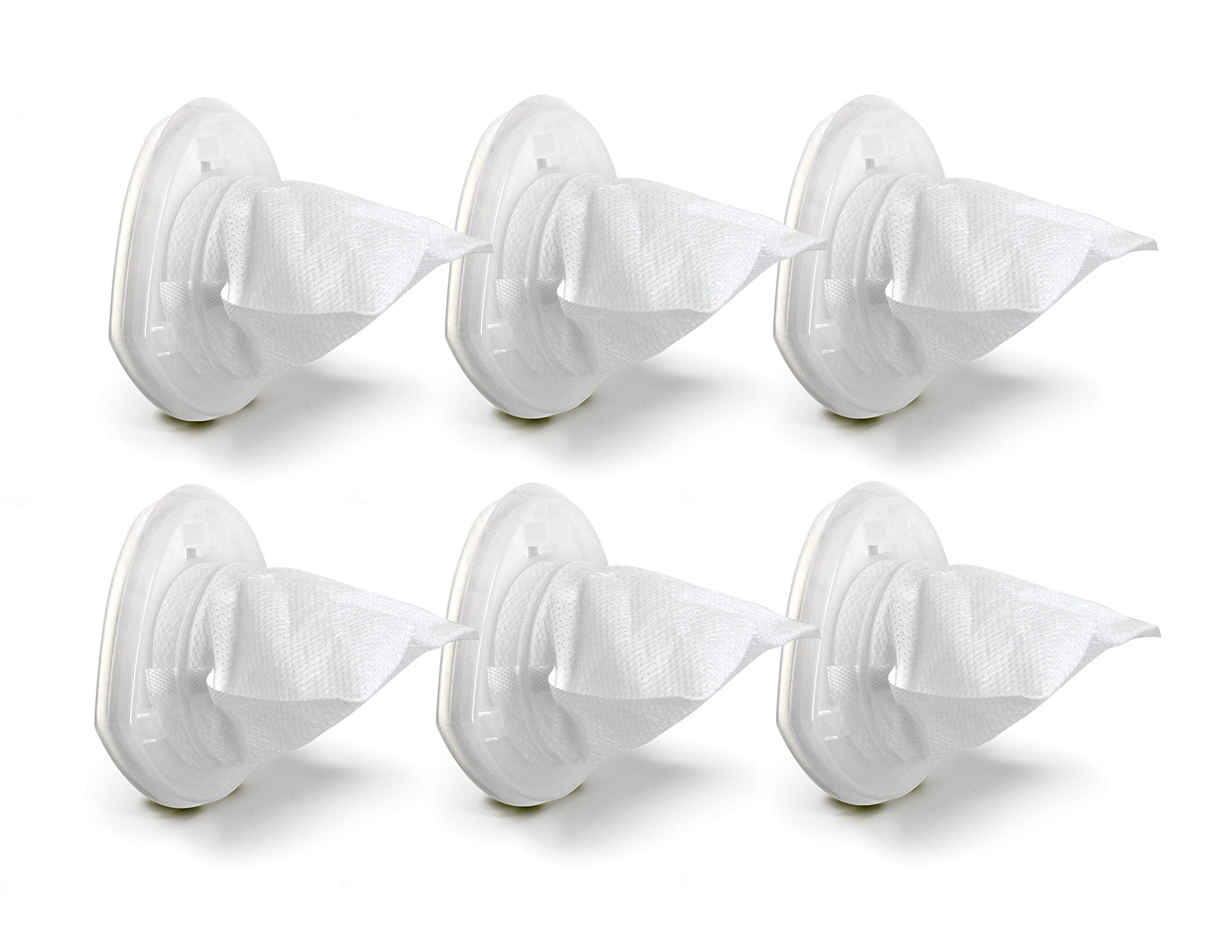 Fette Filter - EVF100 Hand Vac Filter Replacement Compatible with BLACK+DECKER Hand Vac BDH7200CHV & BDH9600CHV Replacement Filter Part # EVF100 90590689 includes 6 QTY