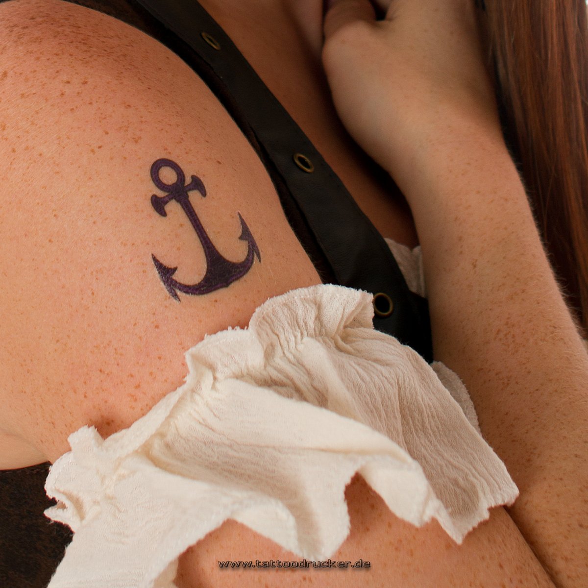 4 x Anchor Tattoo - Pirates Sailor Fake Carnival Temporary Tattoo (4)