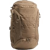 Eberlestock Little Trick Pack - Expandable EDC Backpack, Dry Earth | Low-Profile, Hidden Magnetic Closure CCW Pocket &amp; Expandable Scabbard, Dual Interior Sleeves, for Travel, Office, Outdoors