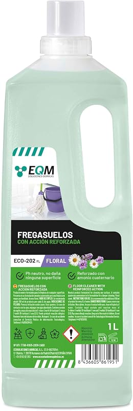 EQM ECO-202 Reinforced Action Floor Cleaner, Aroma Floral, 1L