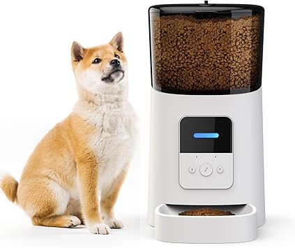 Amazon 自動給餌器 タイマー式 スマホ管理 Wifi Ios Android対応 日本語対応アプリ 6l大容量 猫 中小型犬用 餌やり機 スマホ遠隔操作 6l大容量 音声録音機能搭載 健康管理 定時定量 2way給電 クリーニング快適 日本語説明書付 ホワイト N A 自動給餌器 通販