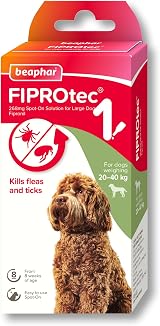 Beaphar FIPROtec Spot-On Large Dogs 20-40kg 1 Pipette Flea Tick Treatment