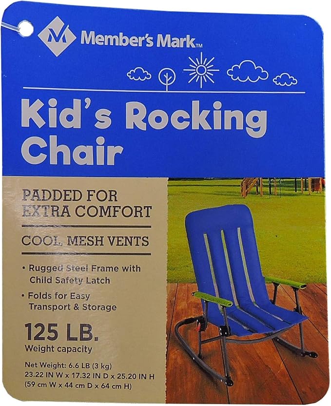 members mark kids rocking chair