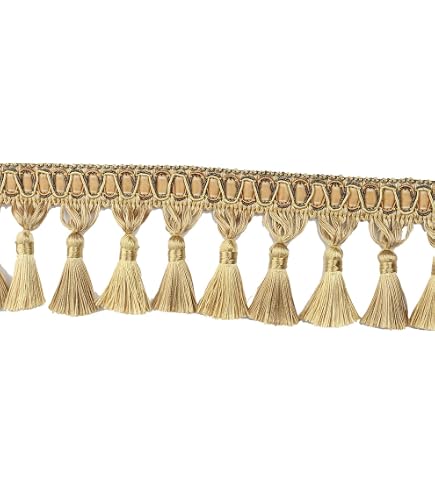 Lot De 3 Glands (tresses) Décoration Burgundy, Tan, Sage - 3.5 Yards (env. 3.2m)