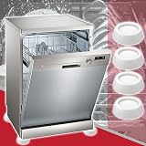 Spares2go White Rubber Feet Pads for Beko Dishwasher Fridge Freezer Anti view 5