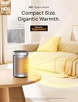 Dreo 1500W Electric Heater Ceramic Space Heater with Thermostat 3 Modes view 2