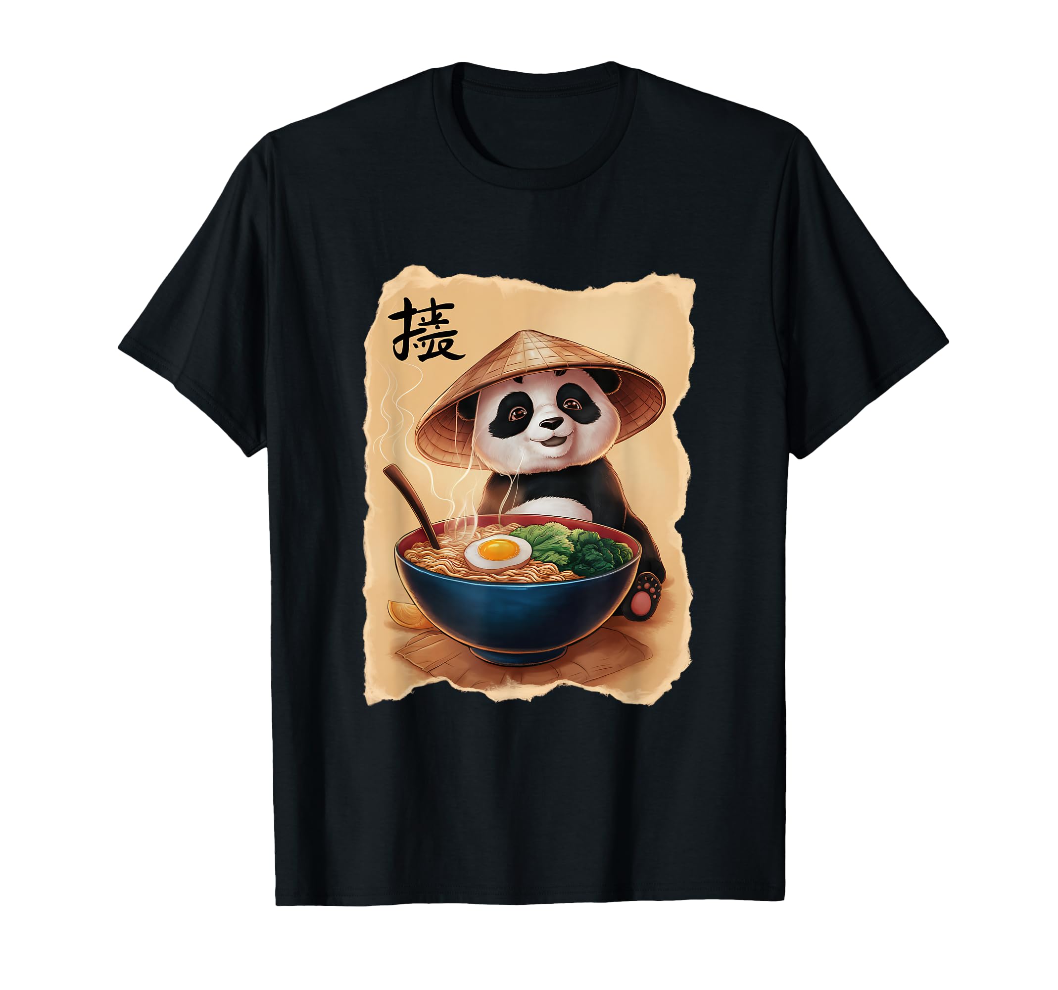 Photo 1 of Size XL.  Panda Men Woman Kawaii Eating Ramen Japanese Panda T-Shirt