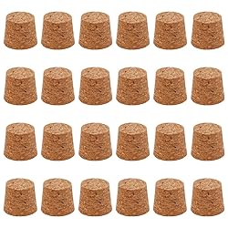 BENECREAT 24 Pcs Light Brown/Tan Cork Bottle