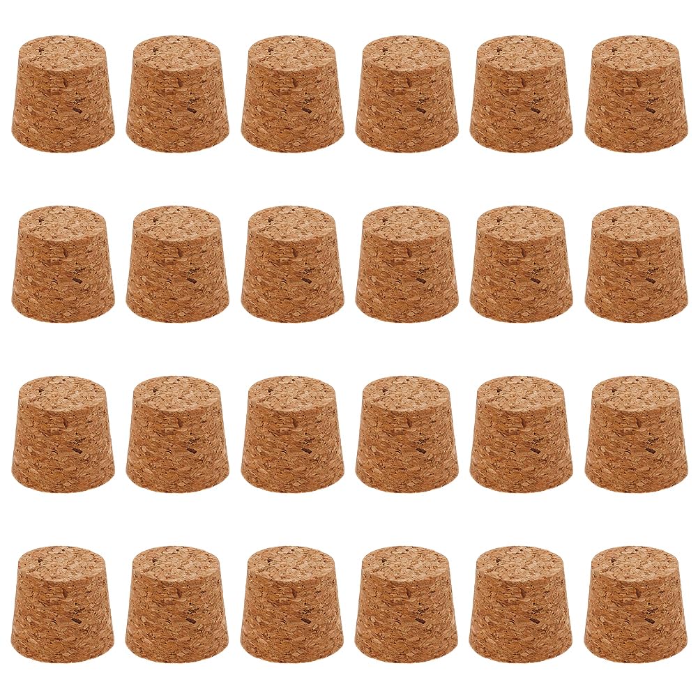 BENECREAT 24 Pcs Light Brown/Tan Cork Bottle