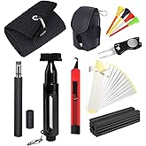 Golf Accessories Kit,Golf Essentials Bag Accessories with 24pcs(Grip Repair Kits for Regripping Clubs,Water Brush,Towel,Groove Sharpener,Divot Repair Tool,Tee Holder,Ball Bag) for Women Man Gifts