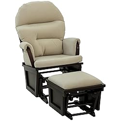 HOMCOM Nursery Glider Rocking Chair with