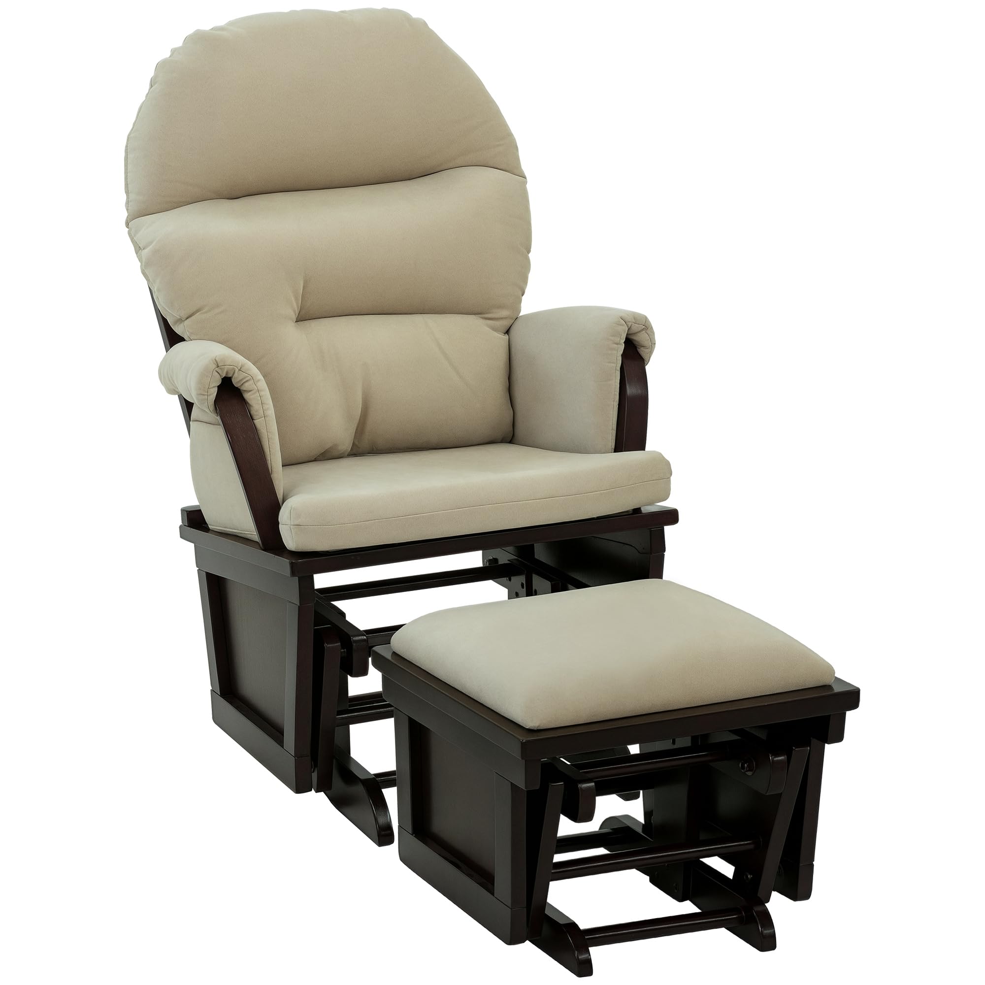 HOMCOM Nursery Glider Rocking Chair with