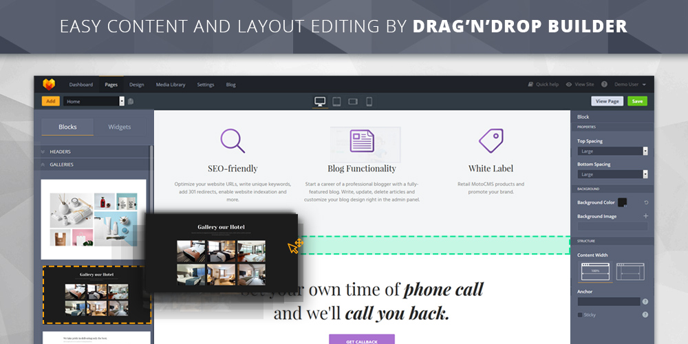 MotoCMS 3 - Professional Website Builder. 2500+ Ready-Made Website Designs. [Online Code] - Thumbnail 5